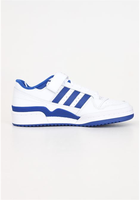 FORUM LOW J white and blue men's and women's sneakers ADIDAS ORIGINALS | FY7974.